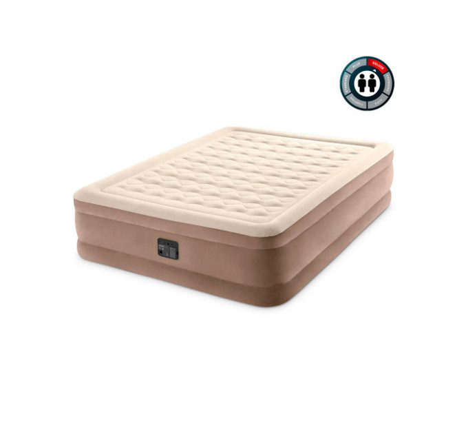 64428 Надувная кровать 152х203х46см "Ultra Plush" встр.нас. 220В, до 272кг