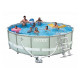 26322 Каркасный бассейн Ultra Frame 488х122см, 19156л, фил.-насос 5678л\ч, лестница, тент, подстилка