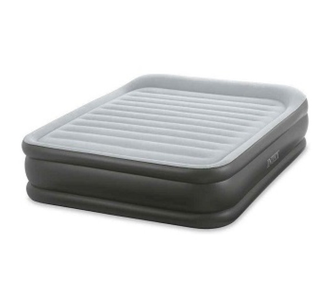 64436 Надувная кровать Deluxe Pillow Rest Raised Bed 152х203х42см, встроенный насос 220V