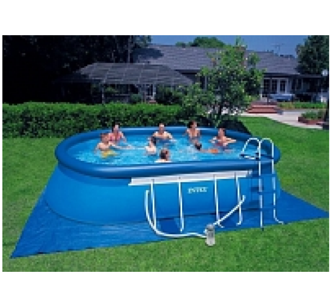 26192 Бассейн овальный Oval Frame 549х305х107см, 10920л, фил.-насос 3785л\ч, лестница, тент, подстилка