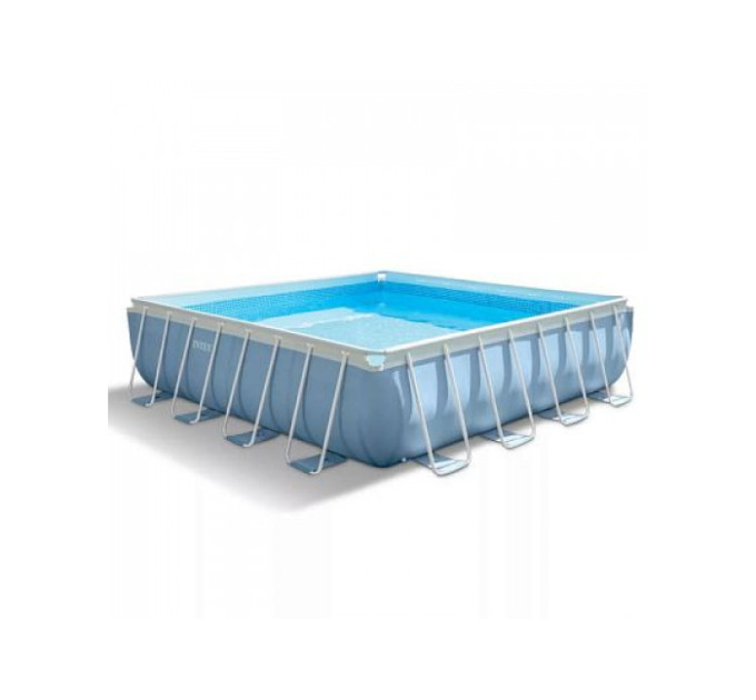 28766 Каркасный бассейн Prism Frame 488х488х122см, 25007л , фил.-насос 5678л/ч, лестница, тент, подстилка