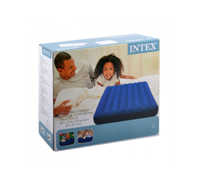 68758 Надувной матрас 137х191х22см "Classic" до 272кг