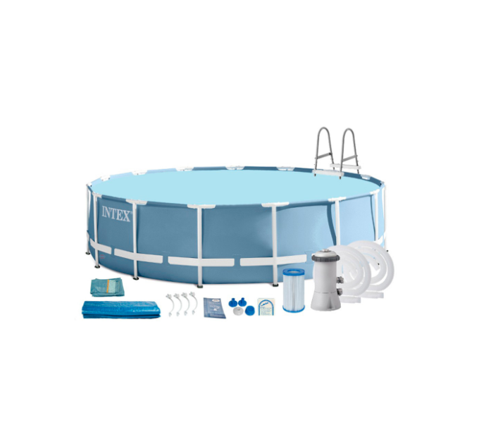 26736 Каркасный бассейн Prism Frame 457х122см, 16805л, фил.-насос 3785л\ч, лестница, тент, подстилка