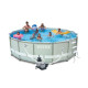 28324 Каркасный бассейн Ultra Frame, 488х122см, 19156л, песочн.фил-насос 4500л/ч, лестн., тент, подстилка