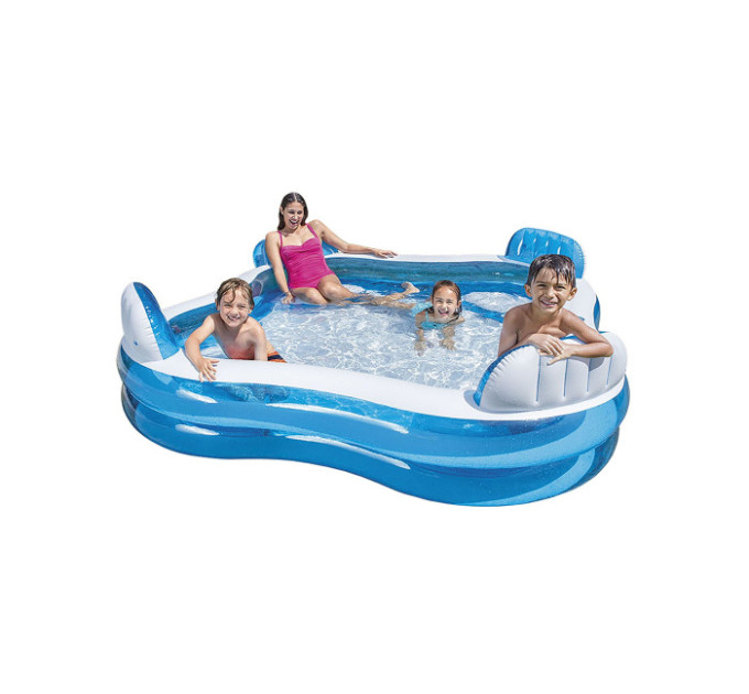 56475 Детский надувной бассейн 229х229х66см "Семейный" 990л, от 3 лет