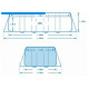 26778 Каркасный бассейн Prism Frame 488х244х107см, 10874л, фил.-насос 3785л\ч, лестница, тент, подстилка