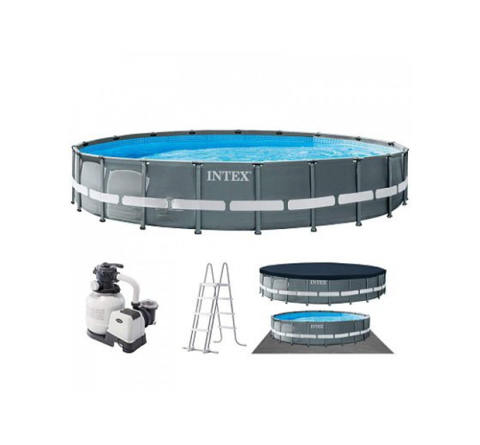 26334 Каркасный бассейн Ultra XTR Frame 610х122см, 30079л, песч.фил.-нас. 7900л\ч, лестница, тент, подст. 26334 Каркасный бассейн Ultra XTR Frame 610х122см, 30079л, песч.фил.-нас. 7900л\ч, лестница, тент, подст.