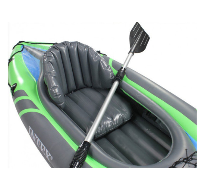 68305 Надувная байдарка "Challenger K1" 274х76х38см, алюм.весло 218см, насос 68614, транс.сеть, до 100кг