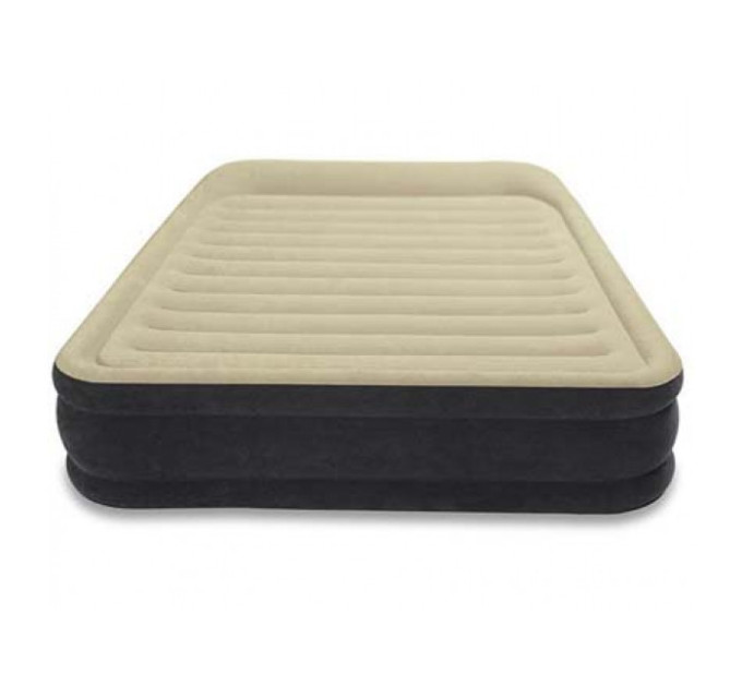 64404 Надувная кровать Premium Comfort 152х203х33см с подголовником, встроенный насос 220V