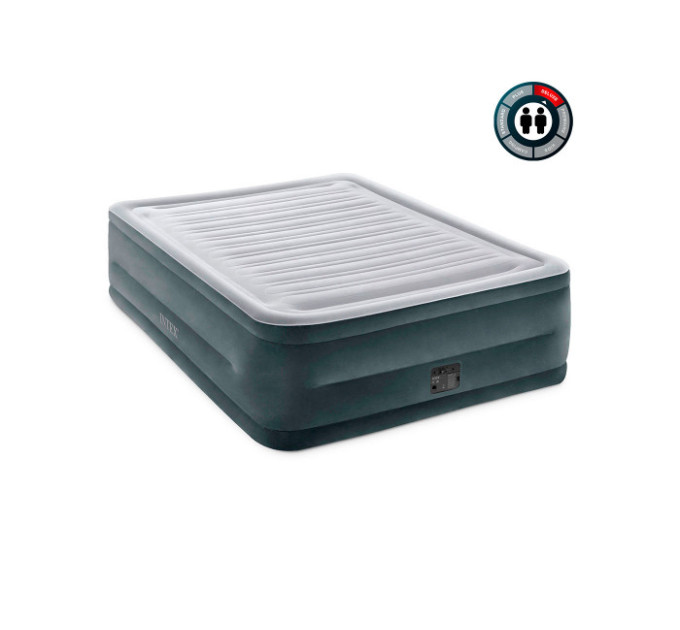 64418 Надувная кровать 152х203х56см "Comfort-Plush" встр.нас. 220В, до 272кг