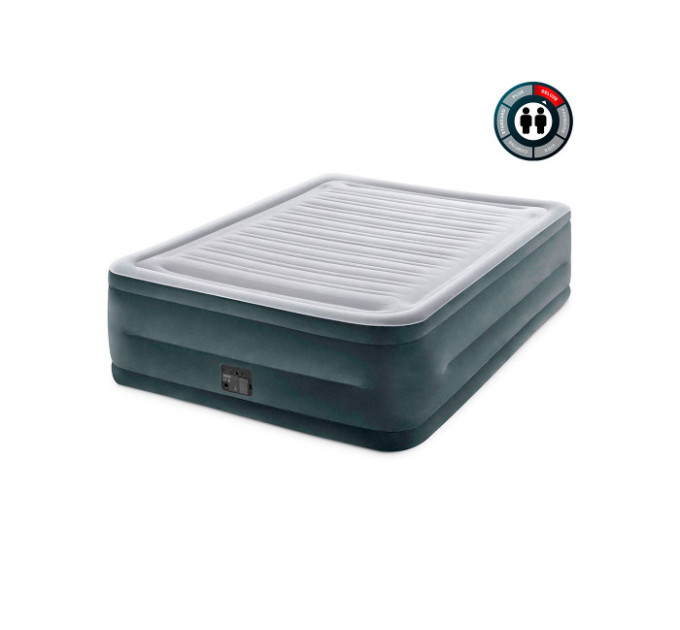 64418 Надувная кровать 152х203х56см "Comfort-Plush" встр.нас. 220В, до 272кг