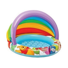 57424 Детский надувной бассейн 102х69см "Винни Пух" 45л, 1-3 лет, надувное дно