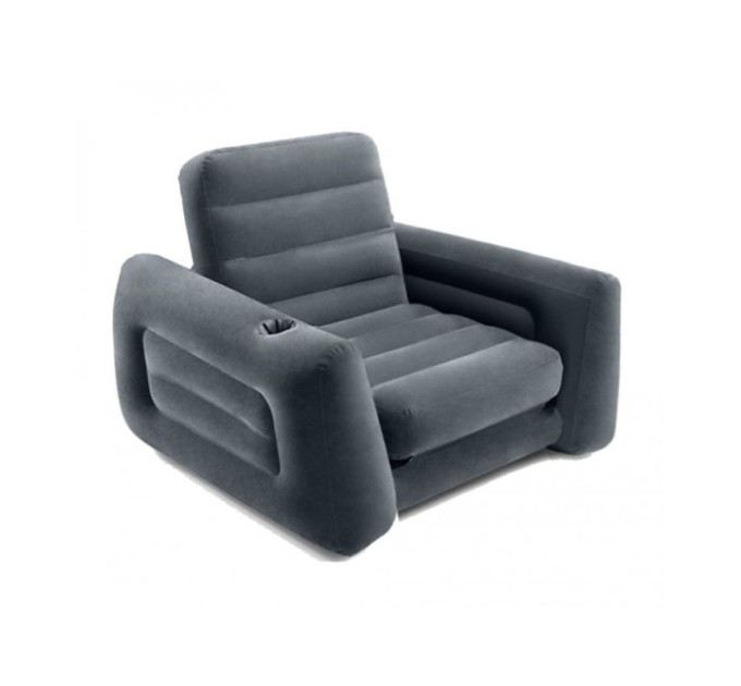 Intex 66551, Надувное велюровое кресло 117-224-66 см