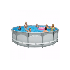 26310 Каркасный бассейн Ultra Frame 427х107см, 12706л, фил.-насос 3785л\ч, лестница, тент, подстилка