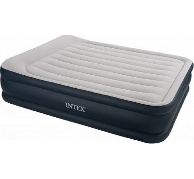 67736 Надувная кровать Deluxe Pillow Rest Raised Bed 152х203х43см с подголовником