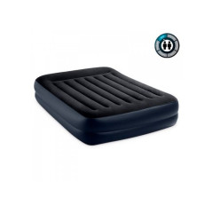 64124 Надувная кровать 152х203х42см с подголовником, встр.нас. 220В, до 272кг