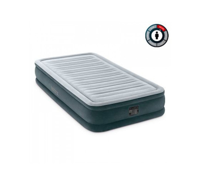 67766 Надувная кровать 99х191х33см "Comfort-Plush" встр.нас. 220В, до 136кг