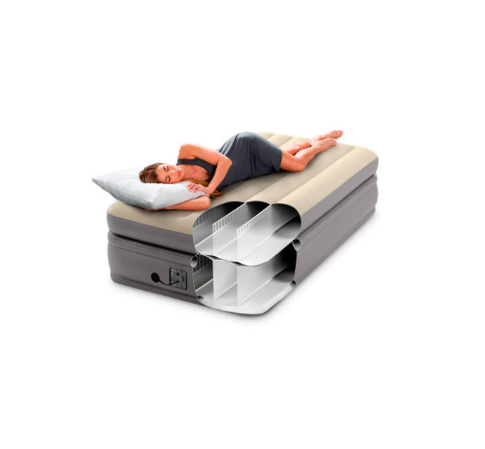 64162 Надувная кровать 99х191х51см "Prime Comfort" встр.нас. 220В, до 136кг