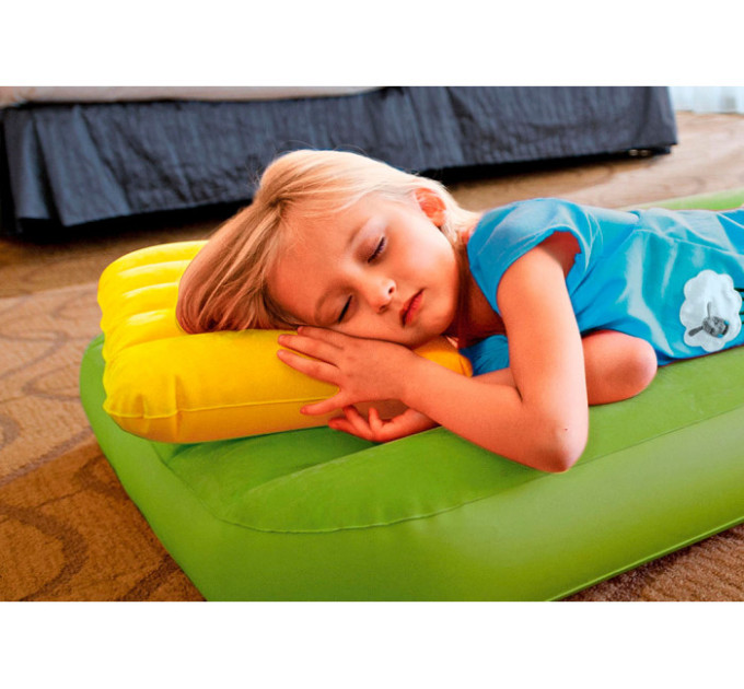 68676 Детская надувная подушка 43х28х9см "Kidz" от 3 лет, 2 цвета