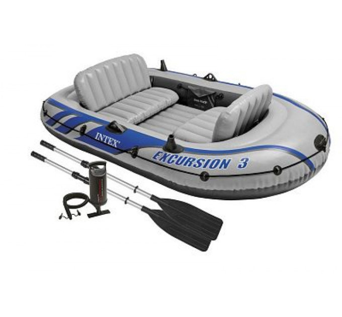 68319 Надувная лодка Excursion 3 Set (до 300кг) 262х157х42см + весла/насос