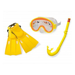 55954 Набор для подводного плавания "Приключения", 3 предмета: маска, трубка, ласты, 3-8 лет