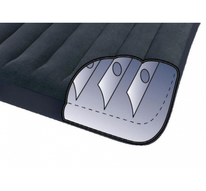 66768 Надувной матрас с подголовником Pillow Rest Classic Bed, 137х191х23см