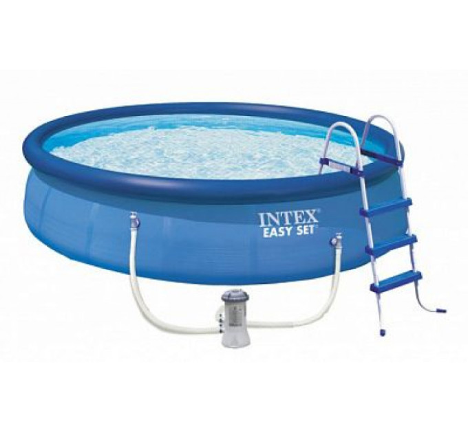 26168 Бассейн Easy Set 457х122см, 14141л, фил.-насос 3785л\ч, лестн., тент, подст.
