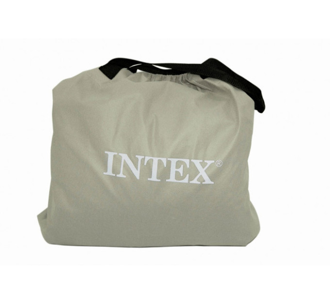 64424 Надувная кровать Pillow Rest Raised Bed 152х203х42см с подголовником, встроенный насос 220V