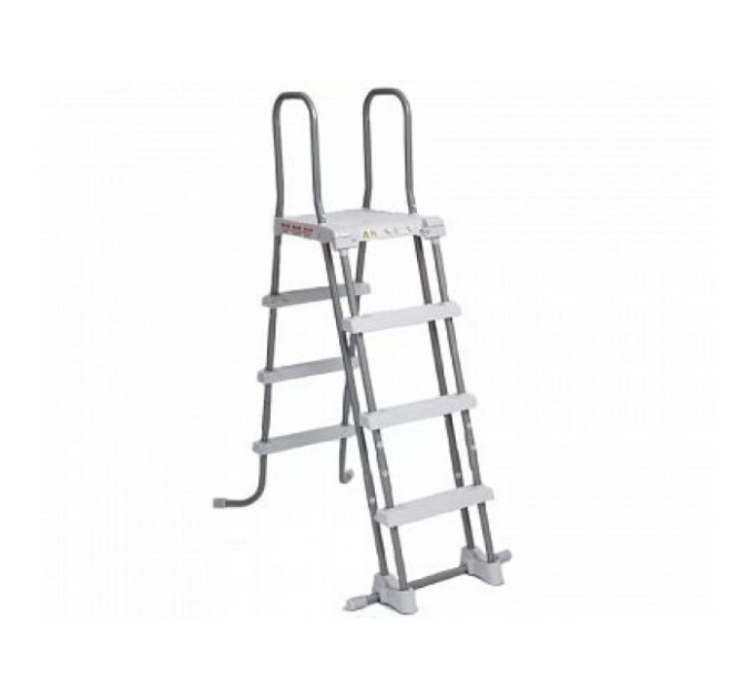 28076 Лестница для бассейнов до 122см, 3 ступеньки, с площадкой, с защитой