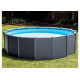 28382 Каркасный бассейн Graphite Panel 478х124 см, 16805л, песочн.фил-насос, лестница, тент, подстилка