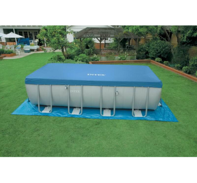 28362 Каркасный бассейн Ultra Frame 732x366x132см, 31805л, песочный фил.-насос, лестница, тент, подстилка