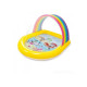 57156 Детский надувной бассейн 147х130х86см "Радуга" с навесом и фонтанчиками, 84л, от 2 лет