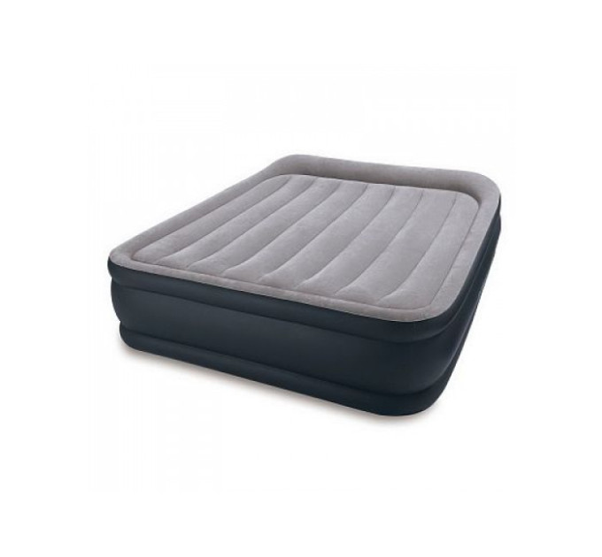 67738 Надувная кровать Deluxe Pillow Rest Raised Bed 152х203х43см с подголовником, встроенный насос 220V