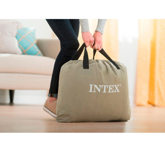 64412 Надувная кровать 99х191х46см "Comfort-Plush" встр.нас. 220В, до 136кг