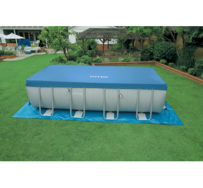 26352 Каркасный бассейн Ultra Frame 549х274х132см, 17203л, песч.фил.-насос 4500л\ч, лестн., тент, подст.