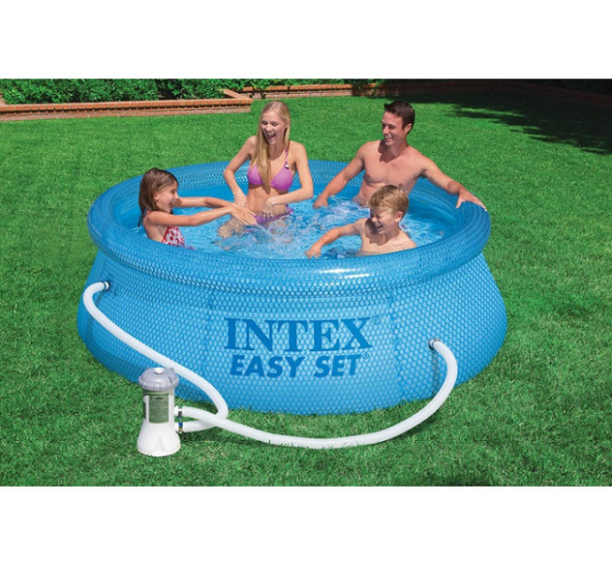 54912 Бассейн Easy Set 244х76см с прозрачным кольцом, 2419л, фильтр-насос 2006 л/ч