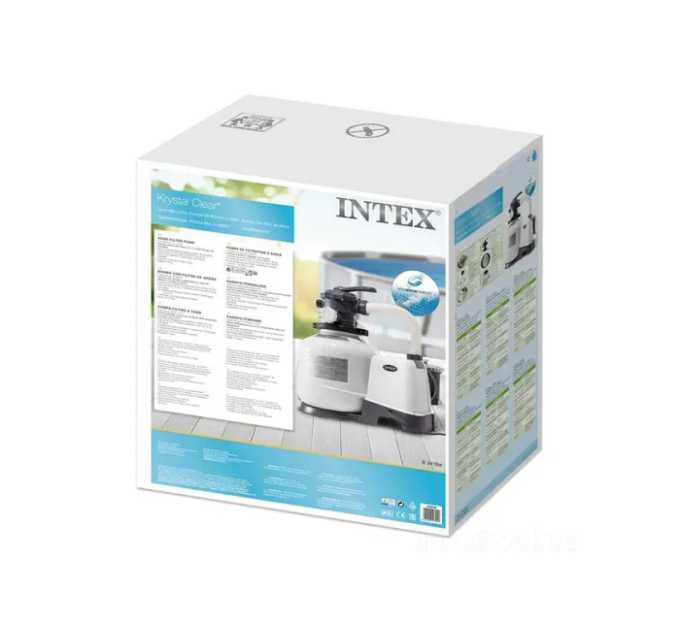 26646 Песочный фильтр-насос 7.9м3/ч, резервуар для песка 17.9кг, фракция 0.45-0.85мм