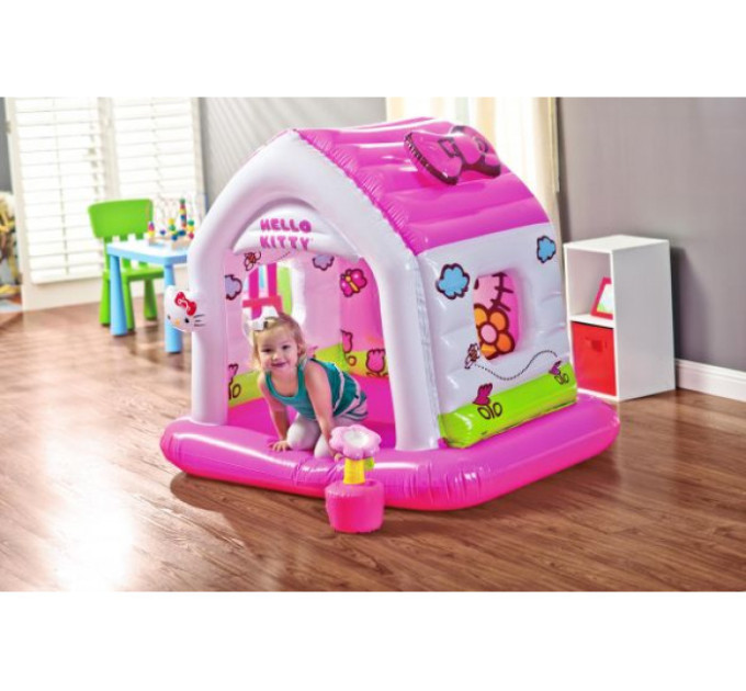 48631 Надувной домик 137х109х122см "Hello Kitty" 3-6 лет