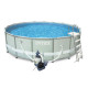 28326 Каркасный бассейн Ultra Frame 488х122см, хлорогенер, лестница, тент, подстилка