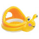57124 Детский надувной бассейн 145x102x74см "Ленивые улитки" с навесом