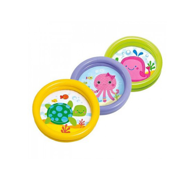 59409 Детский надувной бассейн 61х15см "Первый бассейн" 17л, 1-3 лет, 2 вида