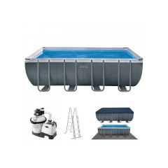26368 Каркасный бассейн Ultra XTR Frame 732х366х132см, 31805л, комб.фил.-нас. 6000л\ч, лестн, тент, подст.