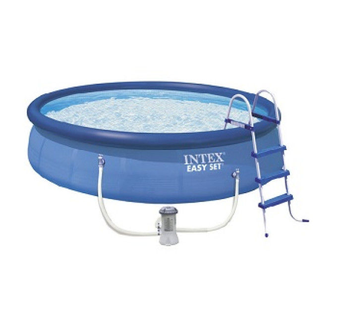28176 Бассейн Easy Set, 549х122см, 20647л, фильтр-насос 5678л/ч, лестница, тент, подстилка