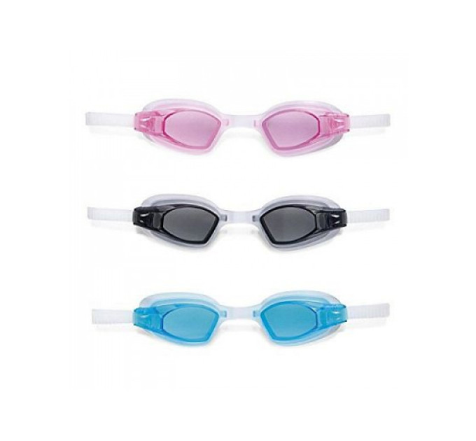 55682 Очки для плавания "Free Style Sport" от 8 лет, 3 цвета