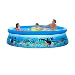 28126 Бассейн Easy Set, 305х76см, "Океанский Риф", 3853л, фильтр-насос 1250л/ч