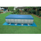 28352 Каркасный бассейн Ultra Frame 549х274х132см, 17203л, песоч.фил-насос 4,5м3/ч, лестн, тент, подстилка