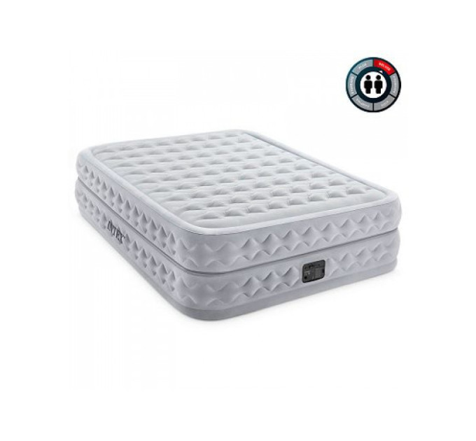 64490 Надувная кровать 152х203х51см "Supreme" встр.нас. 220В, до 272кг