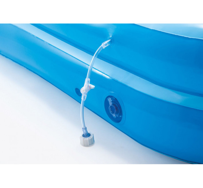 57161 Игровой центр 244х198х71см "Приключения в джунглях" с разбрыз, горк и игруш, 493л, до 81кг, от 2 лет