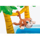 57161 Игровой центр 244х198х71см "Приключения в джунглях" с разбрыз, горк и игруш, 493л, до 81кг, от 2 лет