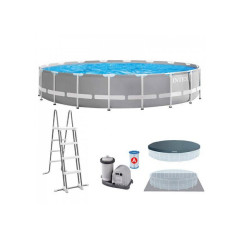 26732 Каркасный бассейн Prism Frame 549х122см, 24311л, фил.-насос 5678л\ч, лестница, тент, подстилка
